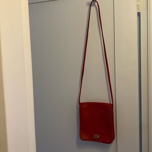 Coach Vintage red shoulder bag leather